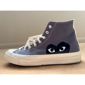 Comme des Garcons PLAY Converse‎ Chuck Taylor 70 High Top Grey Sneakers 10 w/box